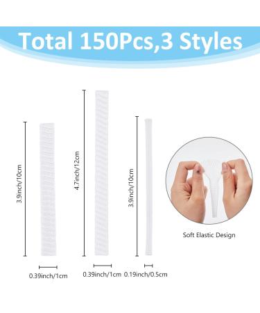 Buy SUPERFINDINGS 150Pcs Makeup Brushes Protector | Reusable Mesh Cover for Eyeshadow Brushes | 3 Sizes | Expandable & Stretch Saver Net - Buy Online on GoSupps.com