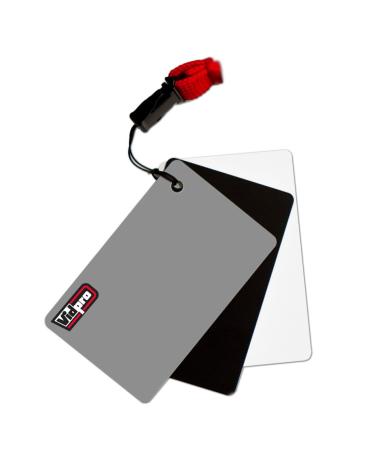 Vidpro White Balance 3 Card Set with Lanyard Strap 2"x3" Inch Grey, Black, White in Box - Buy Online on GoSupps.com