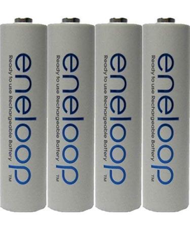 4 Pack AAA Panasonic Eneloop 4th Generation NiMH Pre-Charged Rechargeable 2100 Cycles Batteries + Free Battery Holder