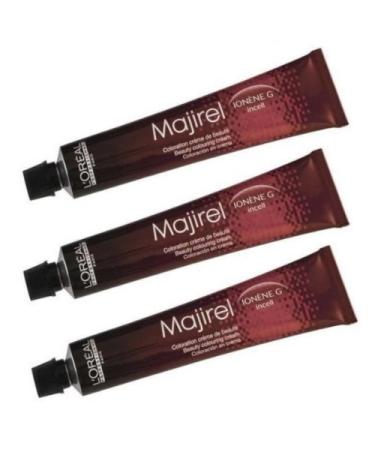 3 x Loreal Majirel Cream Hair Color 7.3 Medium Blonde Gold