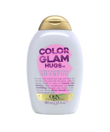 OGX ColorGlam Ultra Hydrating Shampoo for Color-Treated Hair, Gentle Sulfate-Free Surfactants to Help Protect Hair Color, Semi-Sweet Scent, 13 Fl Oz - Buy Online on GoSupps.com
