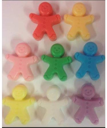 MINI 8x gingerbread 2-3cm soaps fragrance free suitable for sensitive skin colours will vary