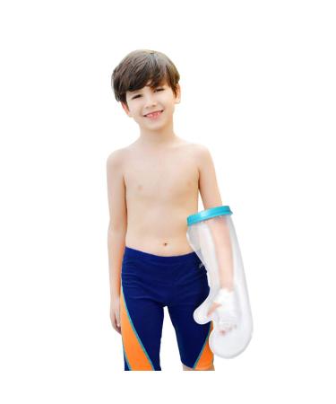 Fasola Child Cast Cover Arm Waterproof for Shower Plaster Hand Sleeve Dressing Protector for Broken Wrist Elbow Fingers Wound Burns Reusable Cast Bag Full Arm Keep Wounds & Bandage Dry 12 inch 2-3 Yrs (31cm)