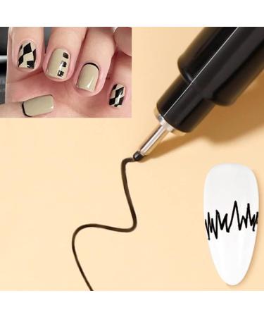 Ruluti 3D Nail Art Graffiti Pens - 3 Pack Nail Liner & Dot Drawing Tools for Stunning Fingernail Designs - International Shipping Available - Buy Online on GoSupps.com