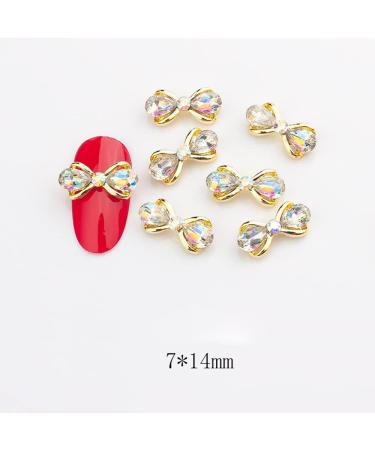 10pcs 3D Nail Art Crystal Rhinestone Bow Big Gems Charms for Nail Art Decoration Jewelry Sparkle Craft DIY Beads (#3026 10pcs) - Buy Online on GoSupps.com
