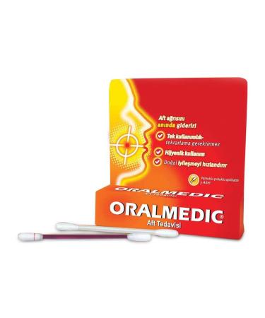 Oralmedic Mouth Ulcer and Canker Sore Treatment 3 Doses (3 Applicator ) Instant Pain Relief/Turkish Pack