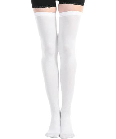 Weikeya Compression Socks for Varicose Veins Odorless Thrombus Prevention Stockings for Recovery & Relapse Prevention Pure White Long Tube - Buy Online on GoSupps.com