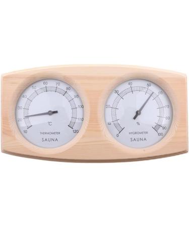 Extrwody Wood-Thermal Hygrometer | Digital Sauna Thermometer & Hygrometer 2-in-1 | Precise Wall-Mounted Sauna Tools - Buy Online on GoSupps.com