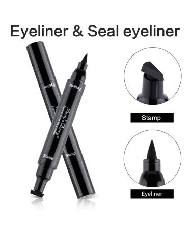 AMY'S DIARY Winged Eyeliner Stamp - 2 Pens, Cat Eye Stencil, Waterproof & Smudge-proof - Buy Online on GoSupps.com