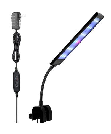 VARMHUS Fish Tank Clip on Light,Aquarium lED Light,Fish Tank Light, Plant Light,RGB Clamp Aquarium Light Fish and Plant Aquarium Lighting with Timer Dimmer 7W Rgb (Red, Green, Blue) - Buy Online on GoSupps.com