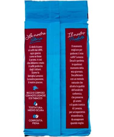Lavazza Decaf Intenso Caf moulu pour un Espresso ou un Latte D caf in m lang avec un m lange arabe et robuste Intensit 5/10 4x 250g + Italian Gourmet polpa 400g - Buy Online on GoSupps.com