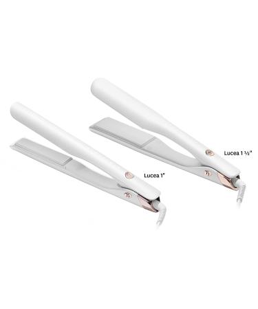 T3 Lucea 1 Professional Digital Ceramic Flat Iron (White/Rose Gold) | 9 Heat Settings for Straightening, Styling, and Curling - Ideal for All Hair Types - Buy Online on GoSupps.com