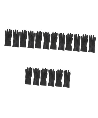 Beaupretty 9 Pairs Shampoo Hair Dye Black Large Thick Rubber Hair Beauty Tools Large Hairdressing Supplies Hair Salon Barber Belt Bulls Man