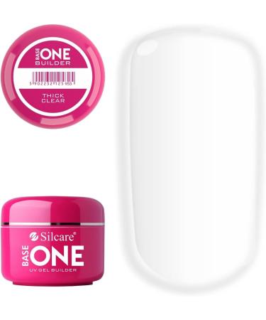 Silcare Uv Gel Base One Monophasic Thick Clear for Nail Rebuilding Extension and Covers - 50g - Buy Online on GoSupps.com