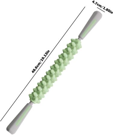 Muscle Massage Tab | Multi-Purpose Body Roller Stick for Athletes - Relaxation for Gym Travel & Work - Green - Buy Online on GoSupps.com