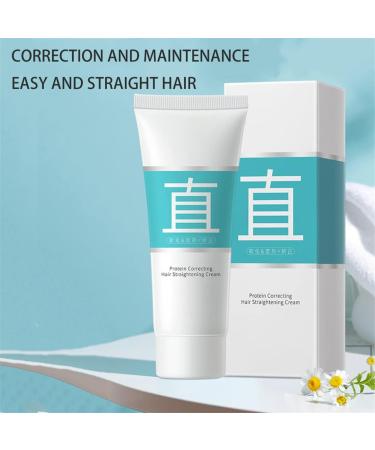 Protein Correcting Hair Straightening Cream Hair Straightening Treatment Cream For Curly Hair Nourishing Fast Smoothing Collagen Hair Straightener Cream For All Hair Types (3pcs) - Buy Online on GoSupps.com