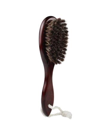Frcolor headgear holder mustache barbar bartbrush wool brush hairbrush men stand in front of clean brush brush brushes comb wooden baby brushes 20*5cm picture 2