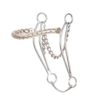 Classic Equine Carol Goostree Hackamore with Covered Chain Nosepiece, 8.75-inch