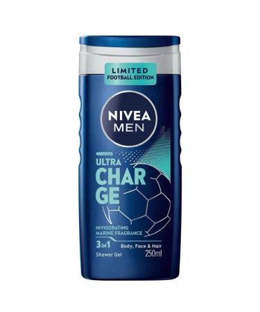 Beiersdorf NIVEA Shower Gel Men 3in1 Ultra Charge 6pack 6 x 250 ml