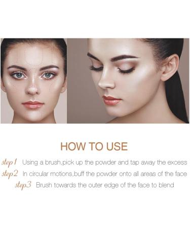miduoidn Highlighting Powder Face Illuminator Highlighter Smooth Portable Shimmering Illuminated Make Up Accessories - Buy Online on GoSupps.com