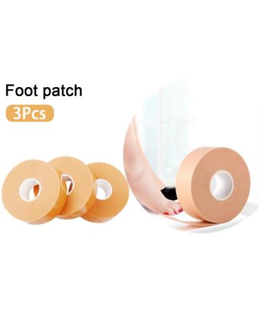 SWYSGS Moleskin Tape - 3 Rolls 2.5cm Soft Cotton Adhesive for Blister & Sensitive Skin Care - Buy Online on GoSupps.com