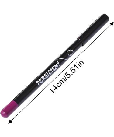  Shurzzesj Set of 12 professional lip pencils - Waterproof lip pencil - With lid - Matte and waterproof - Long-lasting lip liner - Buy Online on GoSupps.com