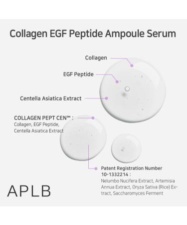 APLB Collagen EGF Peptide Ampoule Serum | 35.9% Collagen Peptide for Elasticity & Moisture | Revitalize Skin Texture | Korean Skincare Essentials - Buy Online on GoSupps.com