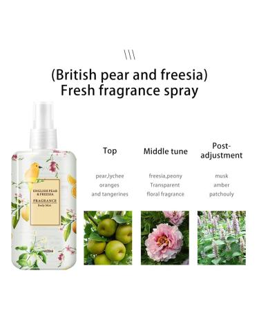 Natural Perfume Mist Hair & Body Perfume Mist Nutmeg Lily Lavender Parfum Spray Perfume Fragrance For Women For Birthday Anniversary 3.53 Oz (Tour of the UK) - Buy Online on GoSupps.com