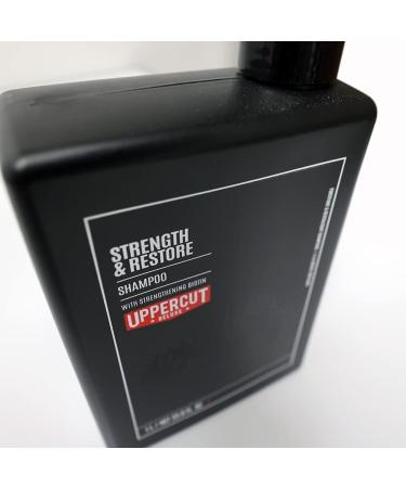 Uppercut Deluxe Strength and Restore Shampoo Designed For All Hair Types and Infused with Biotin & Caffeine to Promote Healthy Growth 1 Litre - Buy Online on GoSupps.com