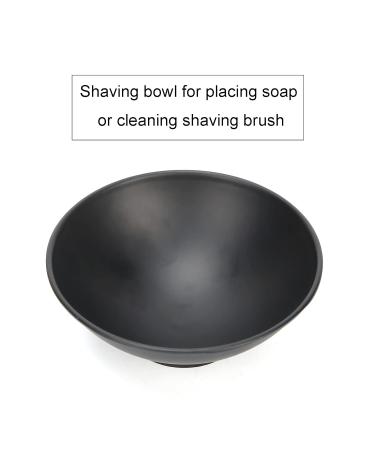 Stainless Steel Shaving Brush Holder & Soap Dish Set for Men - Black | Premium Grooming Accessories - Buy Online on GoSupps.com