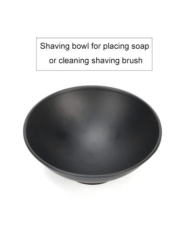 Premium Stainless Steel Shaving Brush Holder & Soap Dish - Professional Black Shaving Bowl for Men | International Shipping - Buy Online on GoSupps.com