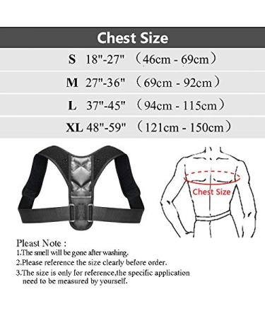 Posture Corrector Back Posture Corrector Belt Adjustable Clavicle Spine Shoulder Lumbar Posture Correction (Black V L) Better life One S - Buy Online on GoSupps.com