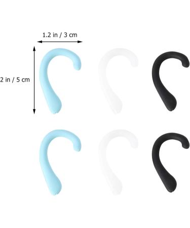 6 Pieces Silicone Ear Hook Set - Ear Cushion Pads for Headset Earrings Facial & Mouth Protection | DIY Mask Extender - Buy Online on GoSupps.com