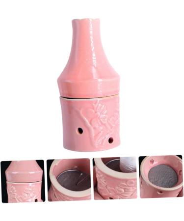 FOMIYES Peach Blossom Moxibustion Ceramic Bottle - Unique Moxa Heating Tank for Muscle Relief - Pink Moxibustion Pot for International Shipping - Buy Online on GoSupps.com