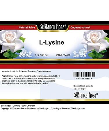 L-Lysine Salve Ointment - 2 oz | Essential Topical Remedy for Skin Health | International Shipping Available - Buy Online on GoSupps.com
