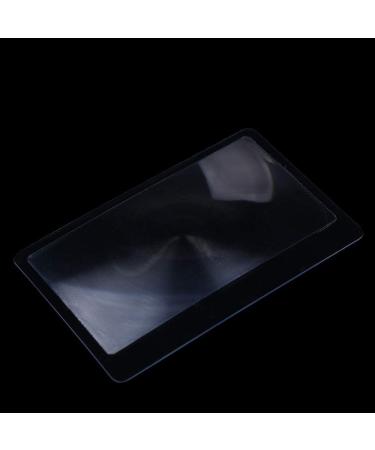 Handheld Magnifying Glass 1/10 PCS 3 X Magnifier Magnification Magnifying Fresnel LENS 8 * 5.5 * 0.04cm Pocket Credit Card Size Transparent magnifying glass Reading/Obeservation/Repairing Read Magnify 1pc - Buy Online on GoSupps.com