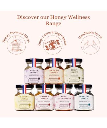 LES ABEILLES DE MALESCOT Ginger Honey (4.4 oz) - Natural Immune Support & Antioxidant | Raw & Unfiltered - Buy Online on GoSupps.com