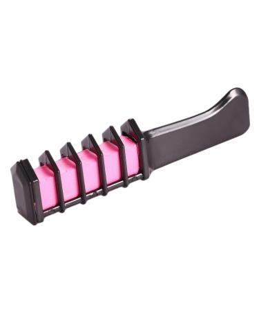 RIYAN 1Pc Disposable Fashion Color Temporary Hair Coloring Color Comb Dyeing Hair Dyeing Pigment Small Comb (Pink)