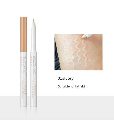  Katutude Concealer Pen for Pencil Creamy Texture Make-Up Concealer for All Skin Types for Eye Skin Long-Lasting Natural Cosmetic Make-Up Concealer for Eyes Dark Circles Ivory - Buy Online on GoSupps.com