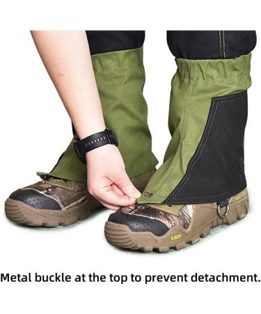 TATACLEA - Short Leg Gaiters,Shoe Covers,Hiking Gaiters,Lightweight and Adjustable - Waterproof,for Men and Women Hiking, Mountaineering,Walking, Hunting - Army Green and Black - Buy Online on GoSupps.com