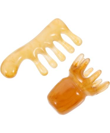 Beavorty 4-Piece Gua Sha Massage Comb Set - Chinese Scalp Acupuncture & Trigger Point Massager for Relaxation & Wellness - Buy Online on GoSupps.com