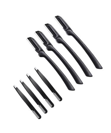 Fomiyes 4 sets Face hair cutter trimmer for women eyebrow-remover portable eyebrow razor eyebrow tweezers facial razor hair removal Miss hair remover