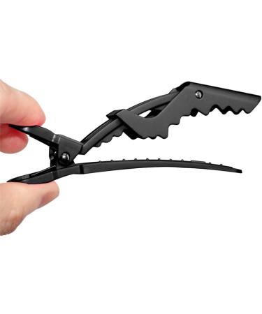 DEATTI Crocodile Alligator Hair Clips 6 Pcs Hairdressing Sectioning Clamp Hair for Salon or Barber Shop Black - Buy Online on GoSupps.com