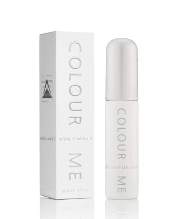 Colour Me White by Milton-Lloyd - Perfume for Men - Aromatic Fougere Scent - Opens with Bergamot Orange and Neroli - Blended with Cedar Patchouli and Musk - Modern Fragrance - 1.7 oz EDP Spray White 1.7 Fl Oz (Pack of 1)