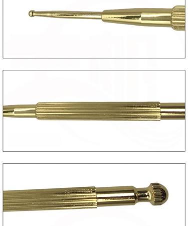 COHEALI Massage Tools Massage Tools Chiro Board Flex Tools Ear Point Probe with Built-in Spring Body Stimulator Acupressure Pen(Golden) Massage Tools Chiro Board Chiro Board - Buy Online on GoSupps.com