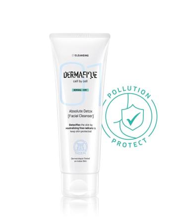 Absolute Detox Facial Cleanser 100ml with Bio-Active Cellulose Beads Face Wash Enriched with Vitamin E & Pomegranate Extracts | Soap Paraben & Alcohol Free | Dermatologist Tested Face Cleanser - Buy Online on GoSupps.com