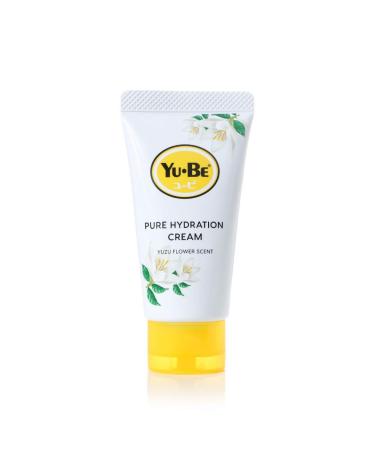 Yu-Be Yuzu Pure Hydration Cream: Body & Hand Lotion - Vegan Skin Care Cream for Sensitive & Dry Skin - Soothing Yuzu Flower Extract - Day & Night Moisturizer- Cracked Heels Repair -1.35 Fl Oz Single.