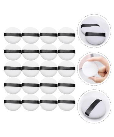 Solustre 20 Pcs Round Makeup Puffs - Premium Makeup Sponges for Foundation Cream & Concealer - Ideal Faces 4.5x4.5 cm - International Shipping Available - Buy Online on GoSupps.com
