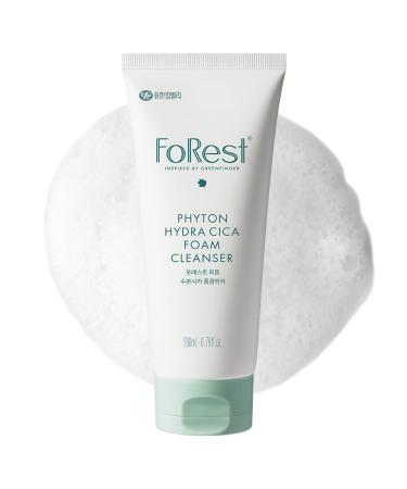 FOREST Phyton Hydra Cica Foam Cleanser 6.76 fl. oz. | Moisturizing | Low-pH | Hydrating Cleansing Wash for Sensitive Skin | Korean Skin Care | Deep Cleansing