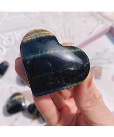 Natural Magic Natural Blue Tiger Eye Stone Heart Shaped Crystal Gemstone Polished Natural Stones and Minerals - Buy Online on GoSupps.com